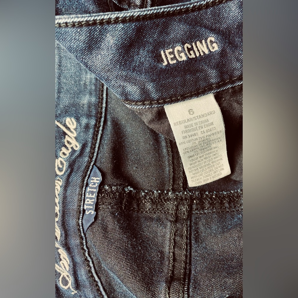 American Eagle Stretch Jegging Sz 6 Regular - Picture 6 of 6